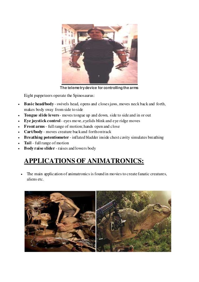 animatronics seminar report